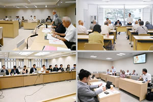 各会派の予算要望ヒアリング（聞き取り）の写真をまとめたもの。それぞれの詳細は記事ページを参照ください。